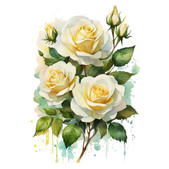 white rose clipart
