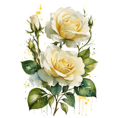 white rose clipart