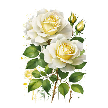 white rose clipart