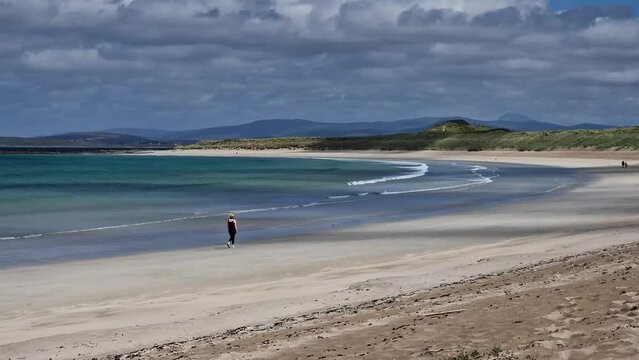 Calm day at Narin beach by Portnoo, County Donegal, Ireland