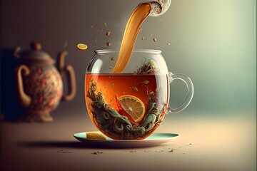 drinking healthy tea wallpaper 