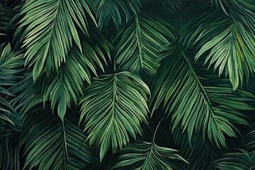 Leaf background. Lush green paradise. Jungle symphony. Nature verdant canvas. Botanical bliss. Exploring tropical foliage