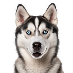 Obraz premium siberian husky dog looking isolated on white