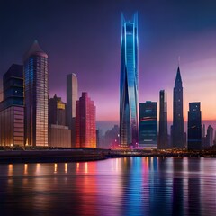 Obraz premium city at night
