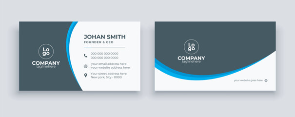 Modern & Clean business card / Abstract Minimalist visiting card	