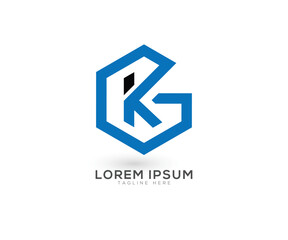 KG--letter-logo-design-vector-template