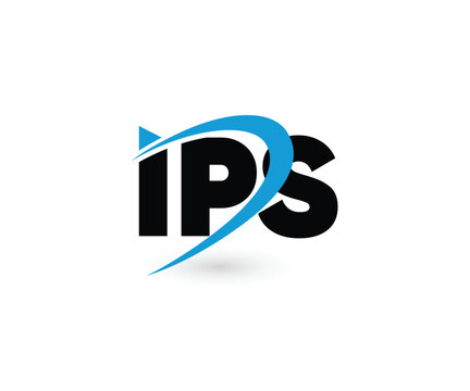 IPS letter logo design vector template