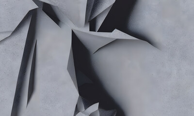 Abstract background from old crumpled torn pieces of newsprint. Artificial intelligence used in image creation. 