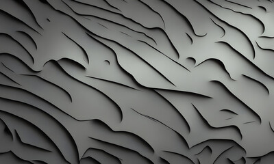 Abstract background from old crumpled torn pieces of newsprint. Artificial intelligence used in image creation. 