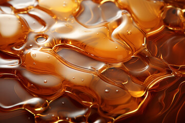 Generative AI - Bright liquid honey texture