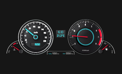 Car Dashboard Realistic
