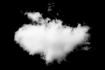 Biała chmura na tle, dym - obrazy, fototapety, plakaty