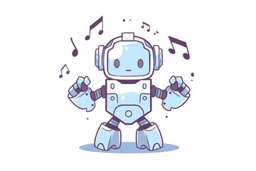 Fototapeta premium dancing robot