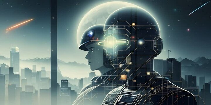 The Future Unveiled: Robotic to Cyborg - A Generative AI Masterpiece, Generative AI