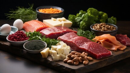 assorted of protein food source