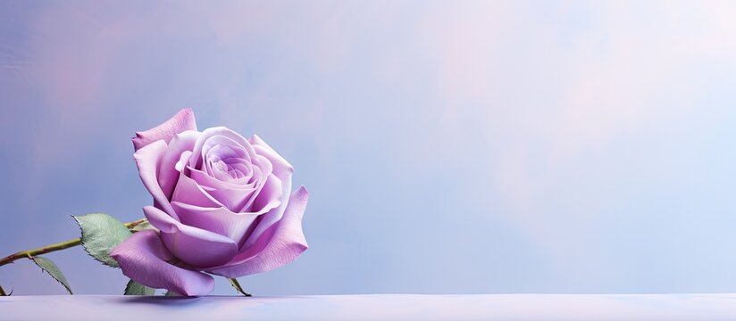 copy space image of with a purple rose