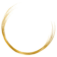 Aesthetic golden semi-circle frame 