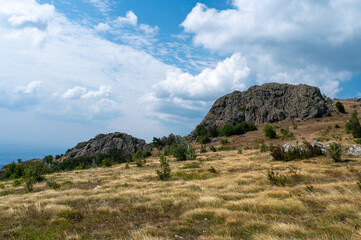 Bulgaria's Stara Planina mountains, towering majestically above the earth.