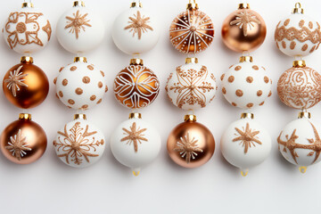 set of christmas balls