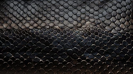  Close-up of snake leather texture print background. Reptile skin backdrop for fashion, textile, print, banner © eireenz