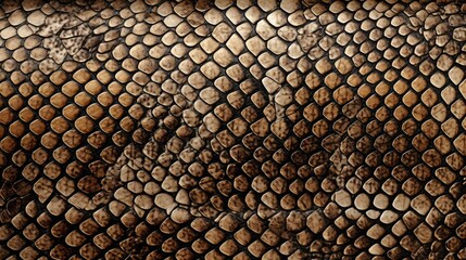 Close-up of snake leather texture print background. Reptile skin backdrop for fashion, textile, print, banner