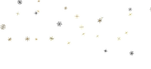 Magical Snowfall: Brilliant 3D Illustration Showcasing Descending Christmas Snowflakes