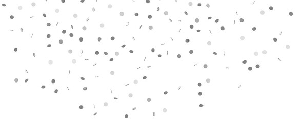 Radiant Revelry: Dynamic 3D Illustration of a Radiating silver Confetti Celebration