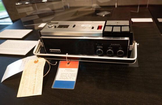Gerald R. Ford Presidential Museum Tape recorder used by Richard M. Nixon during his presidency. Watergate, Nixon White House tapes and audio recordings. 