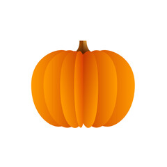 Pumpkin Paper Craft Illustration