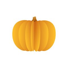Pumpkin Paper Craft Illustration