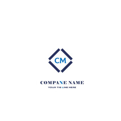 CM letter logo creative design with vector graphic, CM simple and modern logo in triangle shape. CM Monogram logo design for entrepreneur and business.
