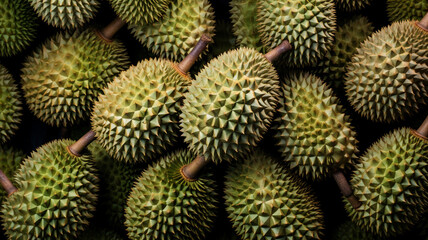 Fototapeta premium Group of fresh durian fruit.