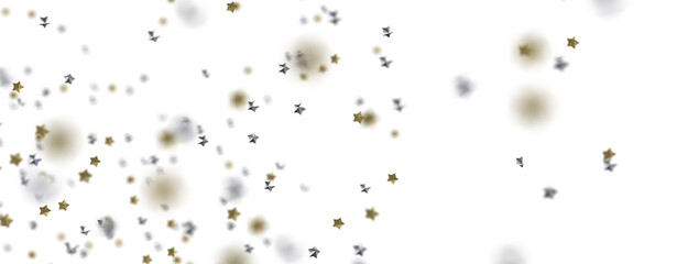 Holiday Stardust Rain: Brilliant 3D Illustration Showcasing Descending Christmas Stars