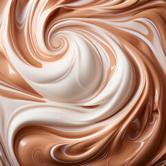 Brown tonal texture, basis cream, abstract cosmetic background close up.