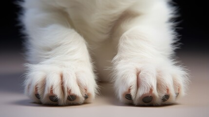 Furry Friend's Paws, These tiny, light-colored puppy paws are too cute to resist!