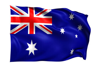 Australia Flag on transparent Background