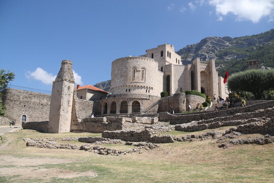 En Albanie forteresse de Kruja 