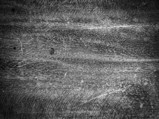Black and white tone old wood surface background , focus from top view.