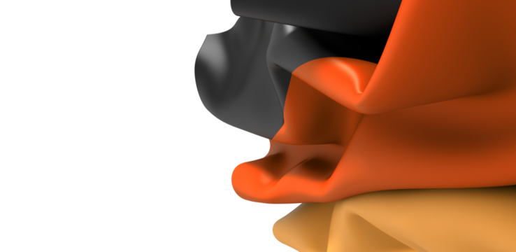 National heritage: The German flag in vibrant colors