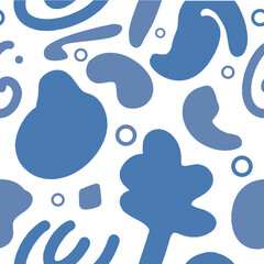 Cute and charming geometric blue patterns that children will love