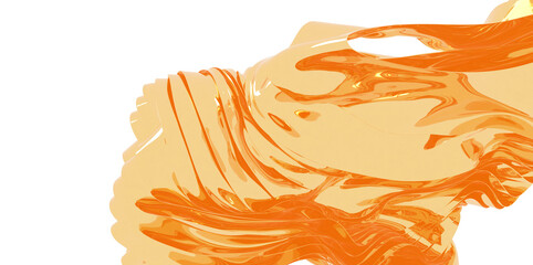 Opulent Drapery: Abstract 3D Gold Cloth Illustration for Exquisite Visuals