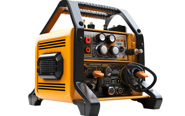 Resistance Spot Welding Machine Isolated on a Transparent Background PNG. Generative AI