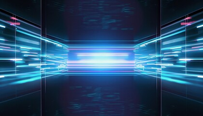 cyberpunk style background material with a sense of technology, abstract blue background, Future...