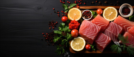 Obraz na płótnie Canvas salmon sashimi food salmon fillet japanese menu