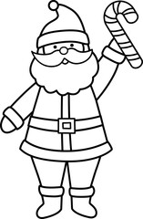 santa claus outline