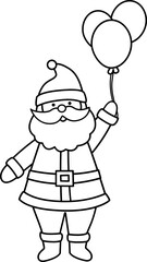 santa claus outline
