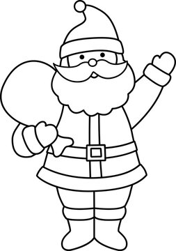 santa claus outline