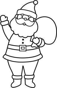 santa claus outline