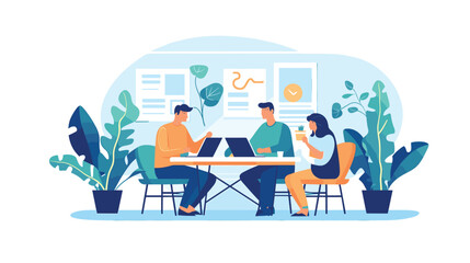 Fototapeta premium People meeting in office business work