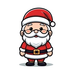 Cute Santa Claus cartoon character